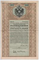 Ausztria/Bécs 1917. 6. osztrák hadikötvény 5000K-ról (4x) T:III
Austria/Vienna 1917. 6th Austrian W...