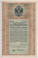 Ausztria/Bécs 1917. 6. osztrák hadikötvény 5000K-ról (4x) T:III
Austria/Vienna 1917. 6th Austrian W...