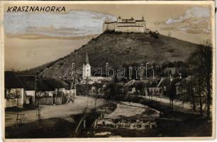 Krasznahorkaváralja, Krásnohorské Podhradie; vár. Gömöri kiadása / Hrad Krásna Horka / castle (non PC) (ragasztónyom / glue marks)