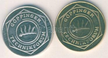 NSZK 1986. "Göppingeni fesztivál-Spindelpresse" ffém + aranyozott változat T:BU