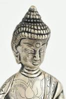 Buddha. Fém, dekoratív vésetekkel, jelzés nélkül. m: 19 cm