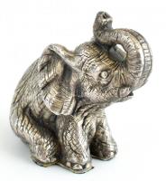 Ezüst (Ag) Elefánt. Töltött. jelzett, bruttó: 26g, m: 5 cm