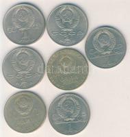Szovjetunió 1965-91. 1R (7x) mind klf motívummal T:2,3