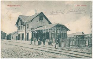 Balatonfüred, vasútállomás (Tévesen Balatonföldvár felirattal) (Rb)