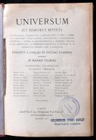 Universum - új háborús kötet. Haditechnikai olvasmányokkal. Bp., 1918. Szerk: Hankó Miklós. Kiadói k...
