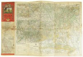 1929 A Mecsek-hegység, Kirándulók Térképe 20/a, kiadja: Magyar Királyi Állami Térképészet, 48×55 cm Kissé megviselt állapotban