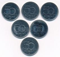 2005-2020. 50Ft Cu-Ni (6xklf forgalmi emlékérme) T:1-,2
