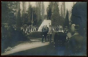 Budapest XIV. Rudolf trónörökös szobor avatás Ferenc Józseffel Photo