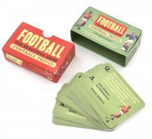 Angol nyelvű football kvíz kártyák dobozban.