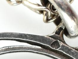 Ezüst(Ag) Mária medál csigás nyaklánccal, jelzett, h: 59 cm, nettó: 11 g