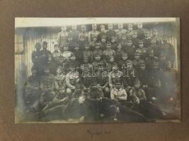 cca 1914-1918 Fotóalbum 24 fotóval, benne több katonai