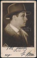 Karol Juliusz Igo Sym (1896-1941) lengyel színész és náci kollaboráns akit a lengyel ellenállók öltek meg autográf aláírása / Polish actor and collaborator with Nazi Germany. Autograph signature
