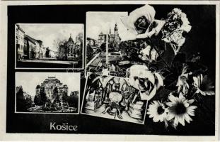 1938 Kassa, Kosice; mozaiklap / multi-view postcard + 1938 Kassa visszatért So. Stpl. (EK)
