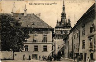 1909 Segesvár, Schässburg, Sighisoara; tér / square (EK)