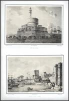 cca 2000 Rodosz 12 db régi metszet másolatát tartalmazó mappa