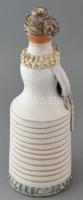 Kiss Roóz Ilona (1920-2010): Menyasszony, mázas kerámia, kézzel festett, jelzett, hibátlan, m: 36cm