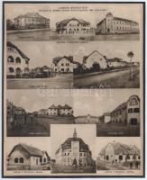 cca 1930 A kispesti Wekerle-telep. Építette id. Wekerle Sándor pénzügyminiszter 1909-1913 között, rajta a Wekerle-telep fotóival, nyomat kartonon, 26x21 cm