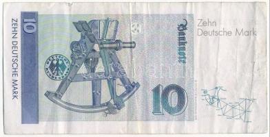 Németország 1993. 10M T:III szakadás
Germany 1993. 10 Mark C:F tear
Krause P#38