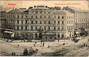 1910 Budapest VI. Oktogon tér az Abbazia kávéházzal (EM)