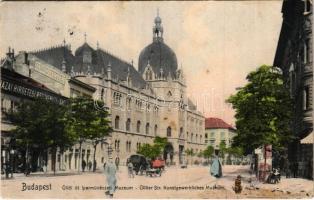 1912 Budapest IX. Iparművészeti Múzeum, Üllői út, gyógyszertár, üzletek (EK)