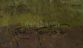 Kézdi Kovács László (1864-1942): Gólyák. Olaj, vászon, jelzett, kissé sérült. Dekoratív, korabeli, k...