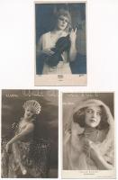 19 db főleg régi motívum képeslap: színészek / 19 mostly pre-1945 motive postcards: actors, actresses