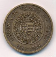 Bognár György (1944-) 1984. "MÉE Gyöngyös / 650 éves Gyöngyös - Róbert Károly" Br emlékére...