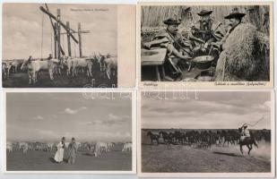 Hortobágy - 10 db régi képeslap / 10 pre-1945 postcards