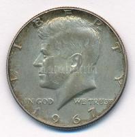 Amerikai Egyesült Államok 1967. 1/2$ Ag Kennedy T:2,2- USA 1967. 1/2 Dollar Ag Kennedy C:XF,VF Krause KM#202a