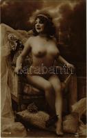 Meztelen erotikus hölgy / Erotic nude lady. J.A. Serie 72. (non PC)