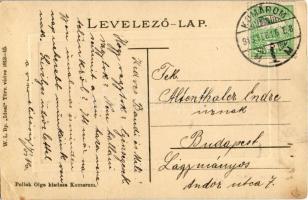 1913 Komárom, Komárnó; Kőszűz a várban. W.L. Bp. Ideal 1912-15. Pollak Olga kiadása / castle monumen...