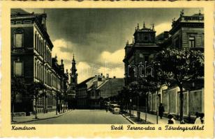 Komárom, Komárnó; Deák Ferenc utca, Törvényszék / street, court