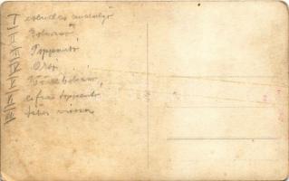 Kolozsvár, Cluj; katonák csoportképe a templomnál, Mátyás király szobor / soldiers at the church, st...