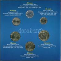 Észtország 1994-2008. 10s-5K (6xklf) "Ég veled, észt Korona 1992-2010" forgalmi összeállít...