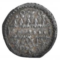 1172-1196. Denár Ag "III. Béla" (0,30g) T:2 patina Hungary 1172-1196. Denar Ag "Bela ...