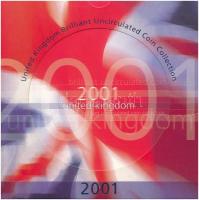 Nagy-Britannia 2001. 1p-2Ł (9xklf) forgalmi sor szettben T:BU United Kingdom 2001. 1 Penny - 2 Pounds (9xdiff) coin set C:BU