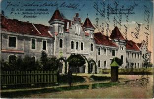 1926 Hajmáskér, Cs. és kir. tüzérségi lövőiskola, tiszti laképület (szakadás / tear)
