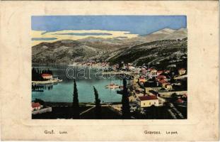 1910 Gruz, Gravosa; Luka / Le port / kikötő / port (r)