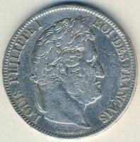 Franciaország 1841B 5Fr Ag Lajos Fülöp T:3