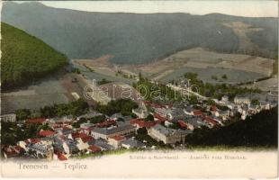 Trencsénteplic, Trencianske Teplice; Kilátás a Szarvasról / Aussicht vom Hirschen / general view (EB)