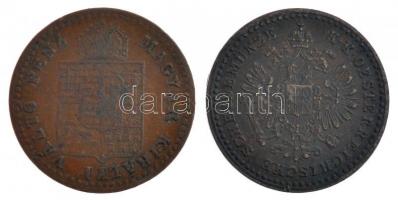 1858B 5/10kr Cu + 1882KB 5/10kr Cu T:2-,3