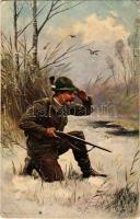 1905 Vadász puskával / Hunter with gun s: Müller (EB)
