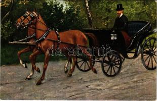 Lovashintó / Horse chariot. T.S.N. Serie 944.