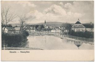 Stomfa, Stampfen, Stupava; látkép. Malaczkai könyvnyomda (Wiesner A.) kiadása / general view (EK)