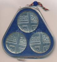 1976. 200Ft Ag (3xklf) "Magyar festők I. / Derkovits, Munkácsy, Szinyei" érmesor eredeti, ...