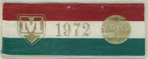 1972. "Budapest Centenárium-ra átadott Metró Emlékszalag, rajta éremszerű ábrázolással!