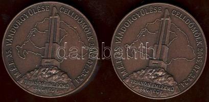 2005. "Csúcs Ferenc - MÉE" Br érempár normál + piefort(vastag) T:2