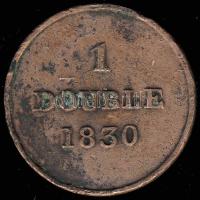 Guernesey 1830. 1Double T:3+