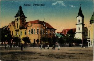 Siófok, városháza, templom