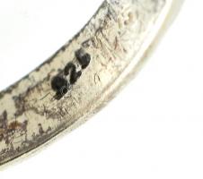 Ezüst (Ag) türkizzel ékített gyűrű. Jelzett. Br: 6,1 g, m:60